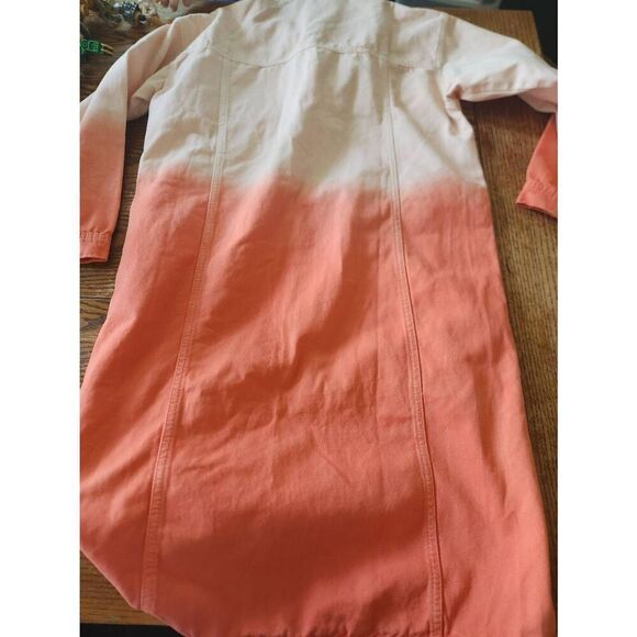 JADED LONDON LONG DENIM COAT OMBRE pink/white sz S/M - Picture 5 of 5